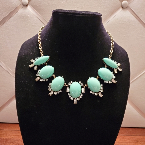 J. Crew Jewelry - J. Crew Green Statement Necklace
